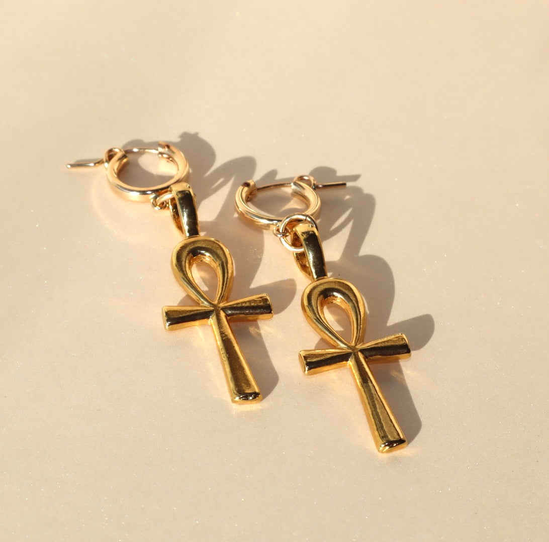 Neteret Ankh Earrings