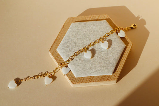 Eros Mother of Pearl Charm Bracelet