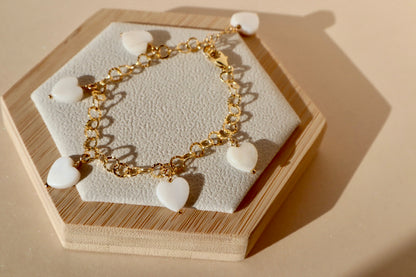 Eros Mother of Pearl Charm Bracelet