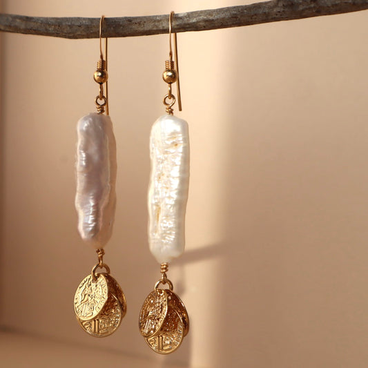 Selima Coin Drop Earriings