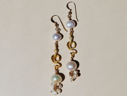 Gold-filled sacred feminine earrings – Shakti earrings by Hera Jewels.