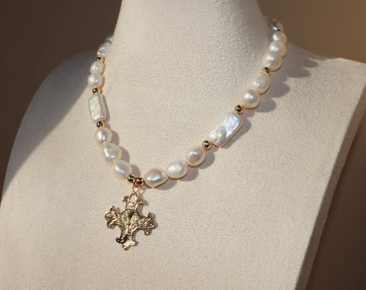 Solenne Cross Necklace
