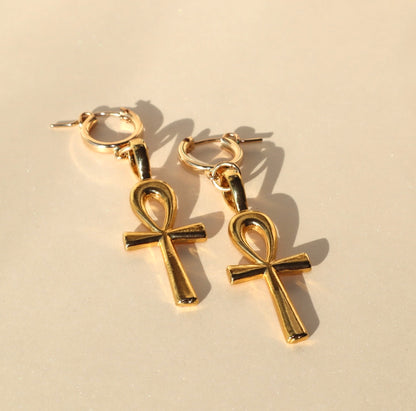 Neteret Ankh Earrings