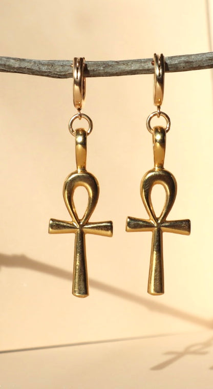 Neteret Ankh Earrings