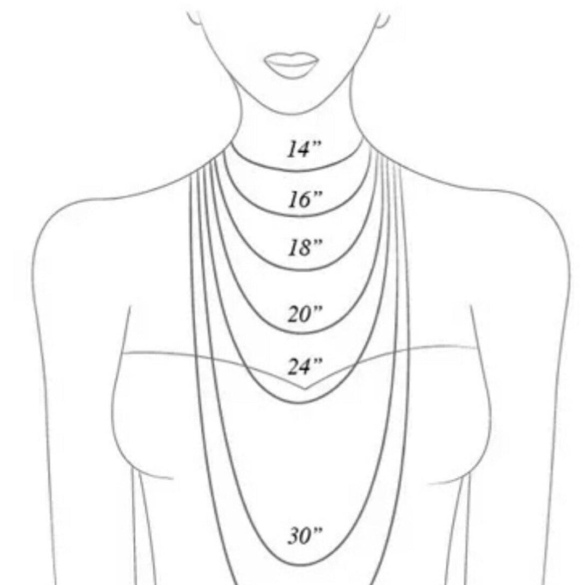 necklace size guide