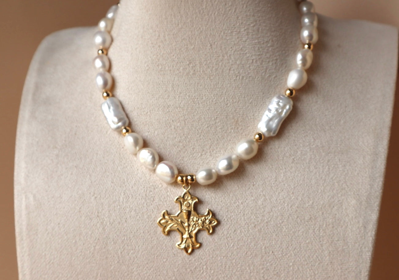 Solenne Cross Necklace